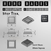 Hero Bases Display Extenders | Squares and Rectangles | Convert Gaming Bases to Display Bases & Plinths - Only-Games