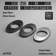 Round To Oval Bases Size Converters 3d Print Full Range - Only-Games