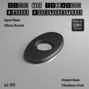 Round To Oval Bases Size Converters 3d Print Full Range - Only-Games