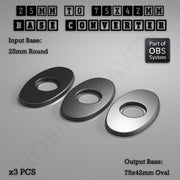Round To Oval Bases Size Converters 3d Print Full Range - Only-Games
