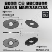 Round To Oval Bases Size Converters 3d Print Full Range - Only-Games