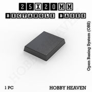 Rectangle Bases Range Sizes - 75x30mm to 125x40mm Medium Sizes 3d Print Full Range Tabletop Games - Only-Games