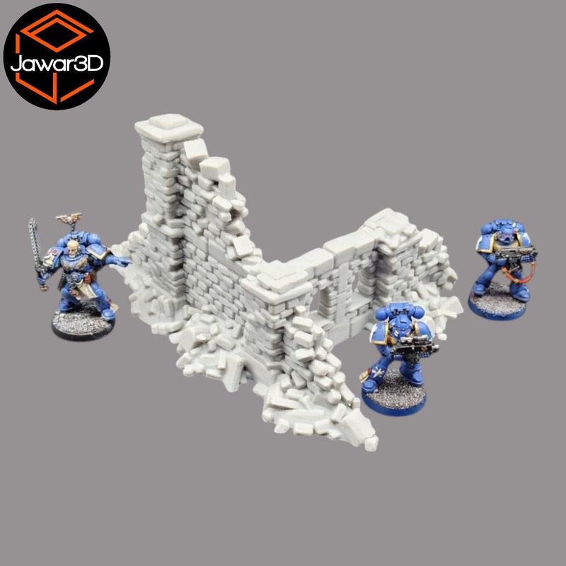 Crumbling Ruins #13 - 28mm Wargaming Scatter Terrain Scenery Tabletop Miniature - Only-Games