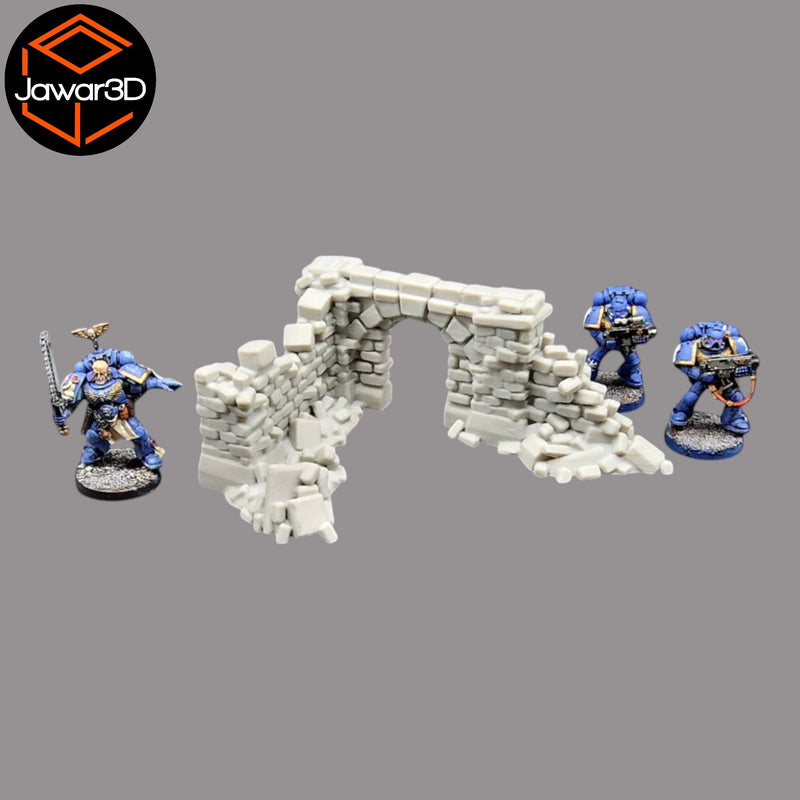 Crumbling Ruin #14 - 28mm Wargaming Scatter Terrain Scenery Tabletop Miniature - Only-Games