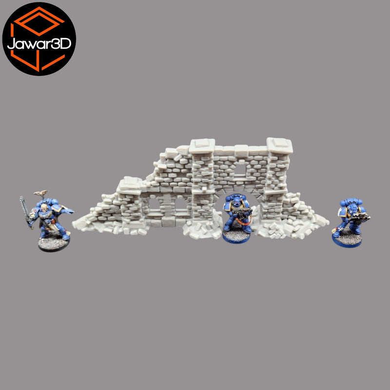 Crumbling Ruins #19 - 28mm Wargaming Scatter Terrain Scenery Tabletop Miniature - Only-Games