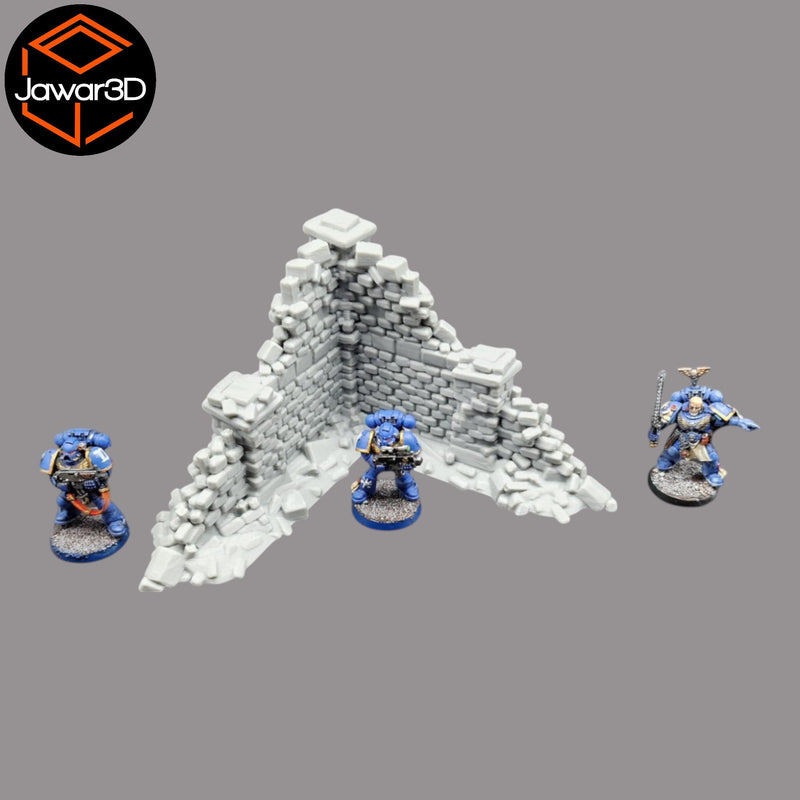 Crumbling Ruins #20 - 28mm Wargaming Scatter Terrain Scenery Tabletop Miniature - Only-Games