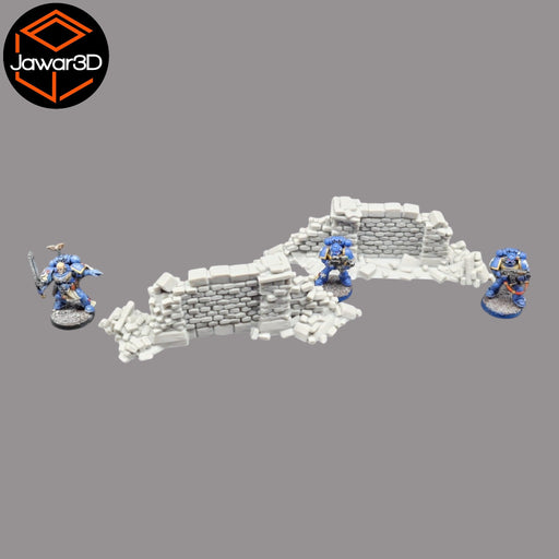 Crumbling Ruins #2 - 28mm Wargaming Scatter Terrain Scenery Tabletop Miniature - Only-Games