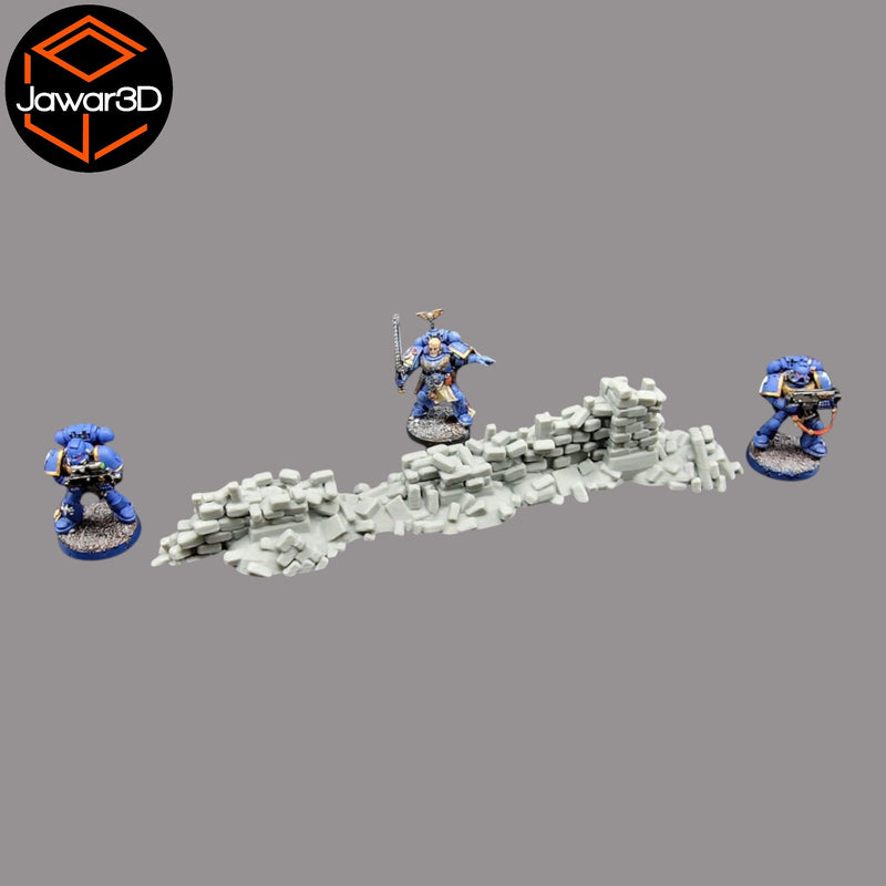 Crumbling Ruins #5 - 28mm Wargaming Scatter Terrain Scenery Tabletop Miniature - Only-Games