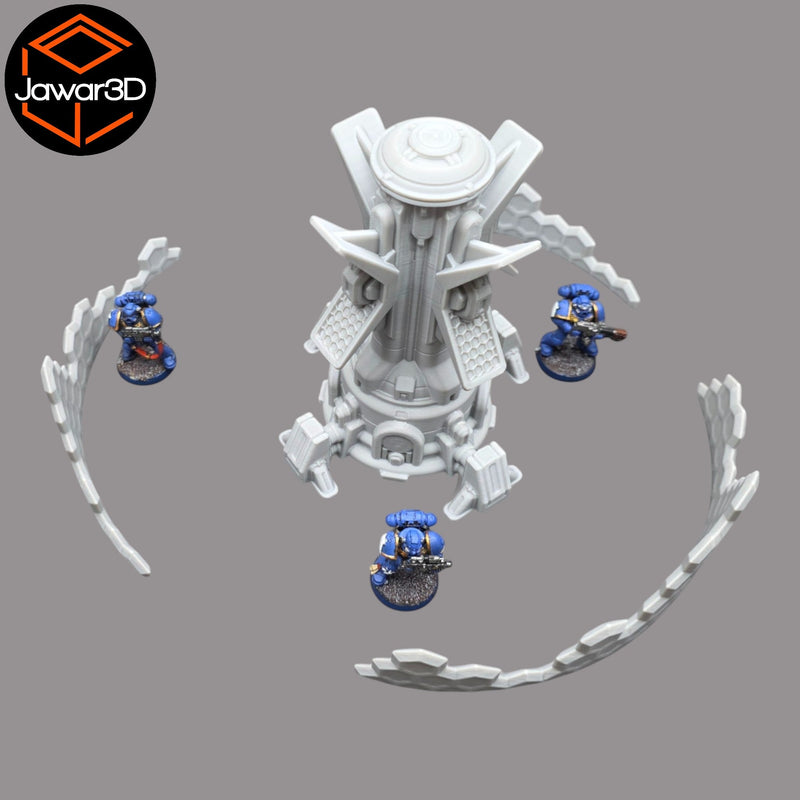 Ethereal Shield Tower -28mm Wargaming Scatter Terrain Scenery Tabletop Miniature - Only-Games