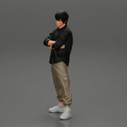 Asian gangster homie standing crossed hands - Only-Games
