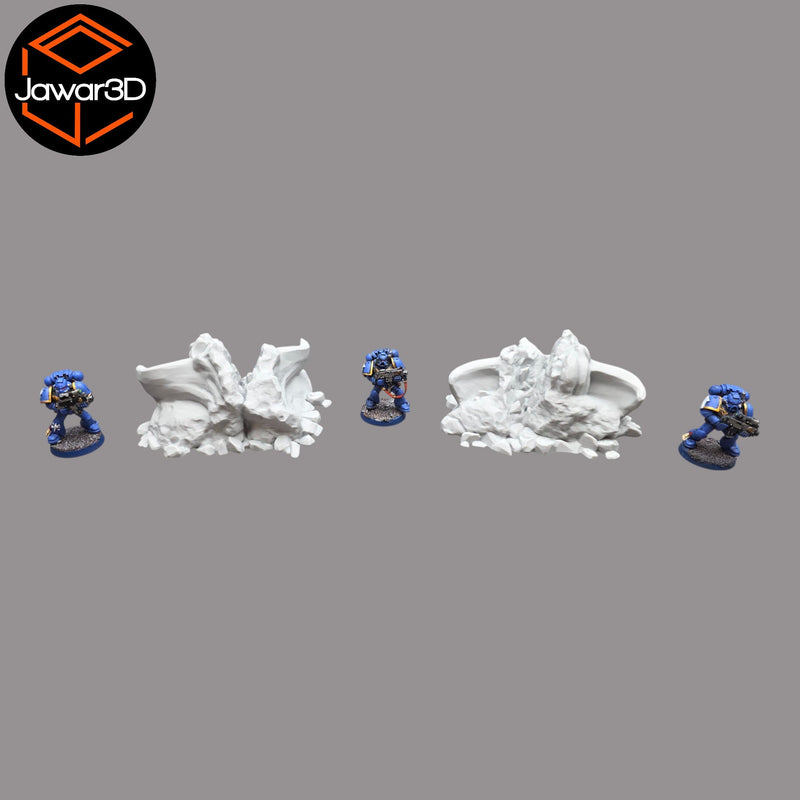 Statue Debris - 28mm Wargaming Scatter Terrain Scenery Tabletop Miniature - Only-Games