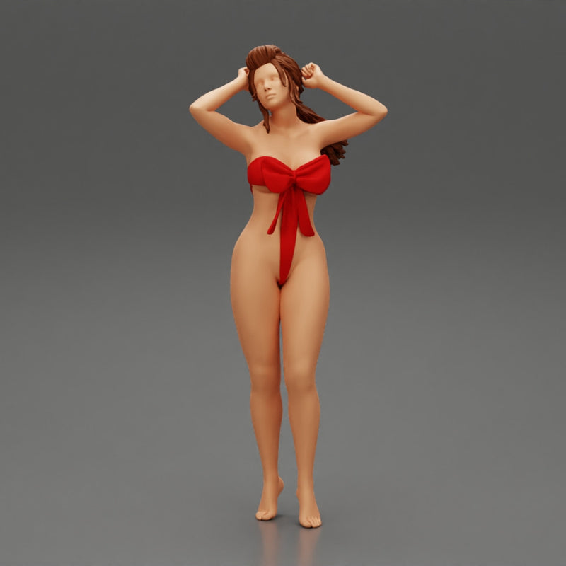 Sexy girl posing in sexy one piece - Only-Games