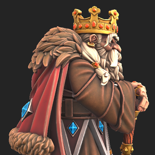 Dwarven King Durnar Goldheart, Mountain Throne Sovereign - Only-Games