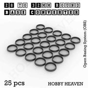 Round Bases Size Converters Round to Round 3d Print Full Range - Only-Games