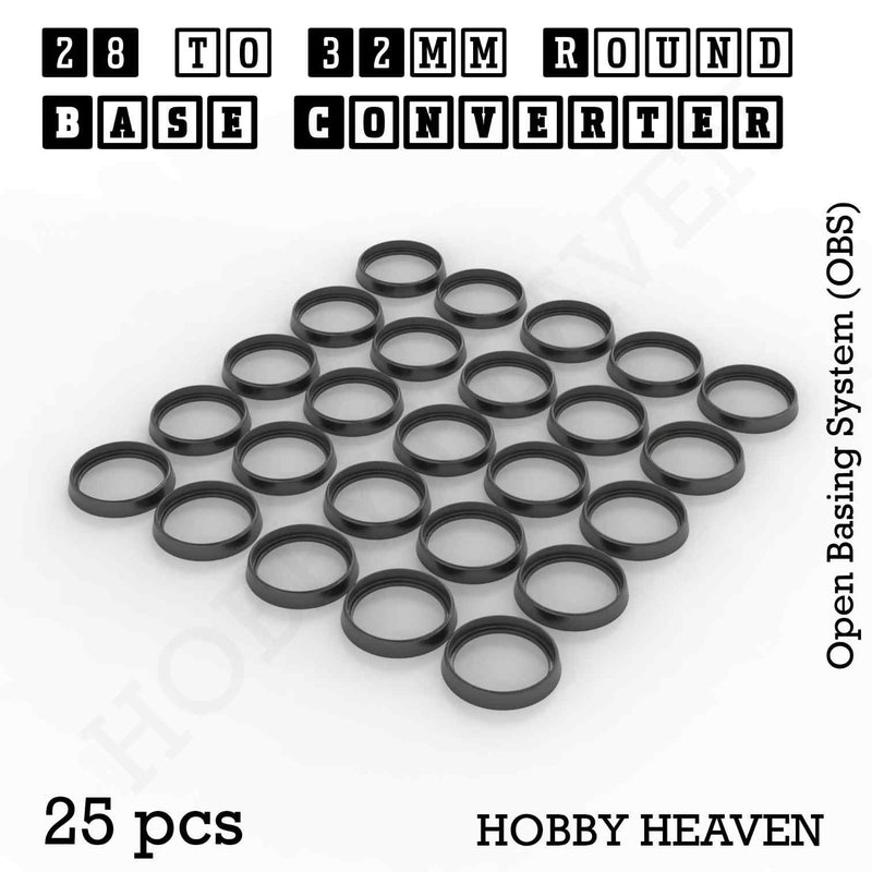 Round Bases Size Converters Round to Round 3d Print Full Range - Only-Games
