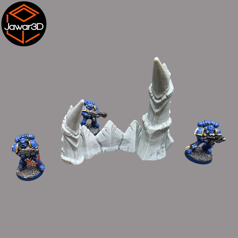 Spike Barrier - 28mm Wargaming Scatter Terrain Scenery Tabletop Miniature - Only-Games