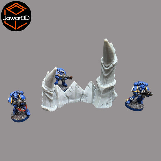 Spike Barrier - 28mm Wargaming Scatter Terrain Scenery Tabletop Miniature - Only-Games