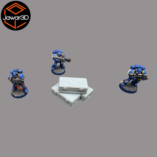Imperial Crates - 28mm Wargaming Scatter Terrain Scenery Tabletop Miniature - Only-Games