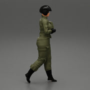 woman fighter pilot walking in helmet - Only-Games