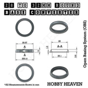 Round Bases Size Converters Round to Round 3d Print Full Range - Only-Games