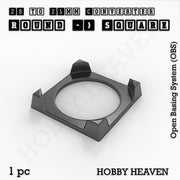 Round to Square Bases Shape and Size Converters 3d Print Full Range - Only-Games