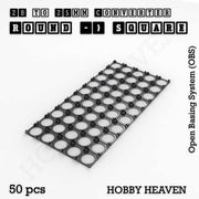Round to Square Bases Shape and Size Converters 3d Print Full Range - Only-Games