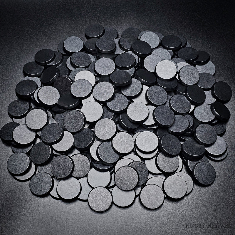 28mm Round Plain Plastic Bases for Wargaming Miniatures | Hobby Heaven - Only-Games