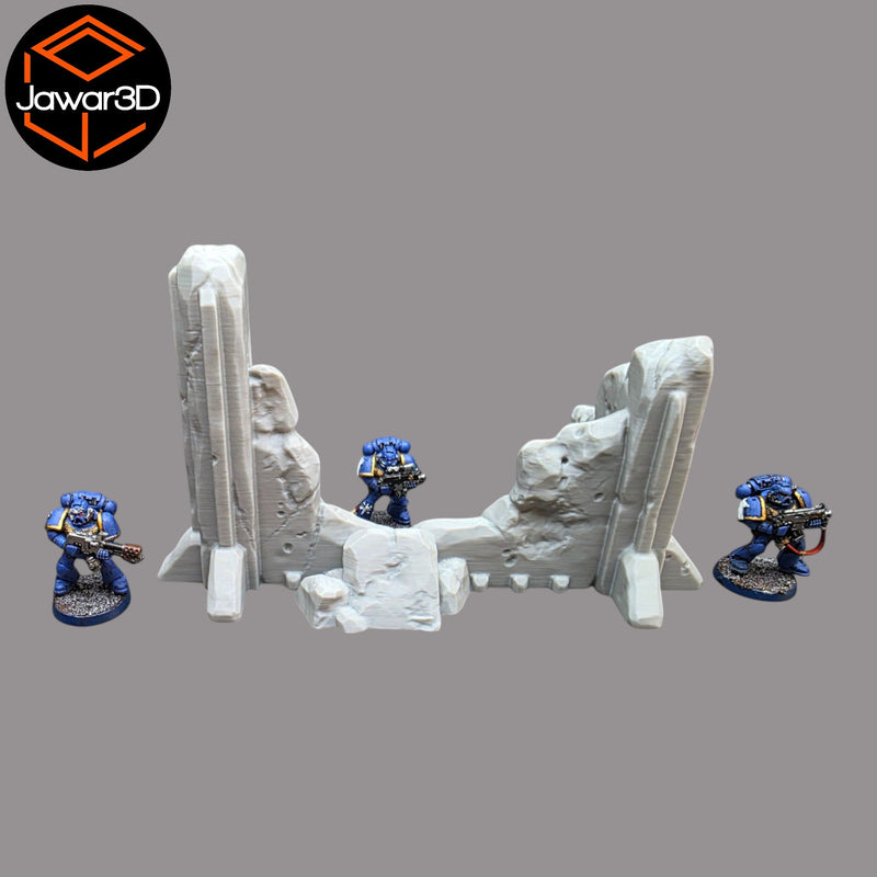 Debris Building 2 - 28mm Wargaming Scatter Terrain Scenery Tabletop Miniature - Only-Games