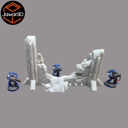 Debris Building 2 - 28mm Wargaming Scatter Terrain Scenery Tabletop Miniature - Only-Games
