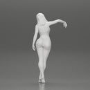 Sexy girl in onepiece standing with her friend on the beach - Only-Games