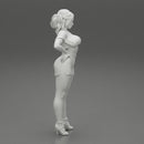 Brunette Girl in Short and mini shirt - Only-Games