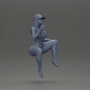 Naked Girl Sitting Gracefully - Only-Games