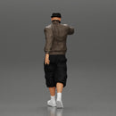 gangster homie in mask walking and holding gun sideways - Only-Games