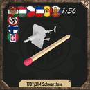 1/56 31M Schwarzlose machine gun with full shield and shoulder support - Only-Games