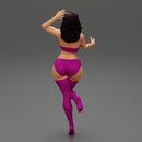 Beautiful Girl Stylish Bikini Portrait Posing Sandy Beach - Only-Games