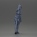 Fashionable Girl Wearing a Bra and shorts with Shirt Tied Around Her Hips - Only-Games