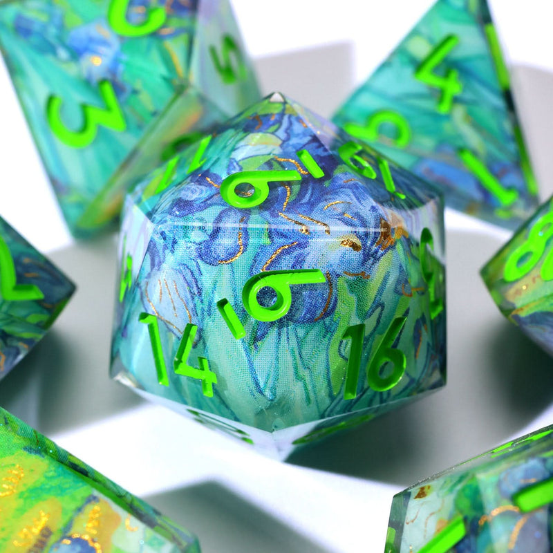 Bluemorn Grove | Art Core Dice | 7 Piece Set - Only-Games