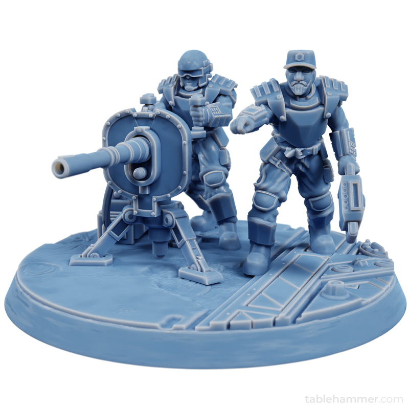 Factory Guard Heavy Cannon - human heavy weapon team (Accell Union) - Only-Games