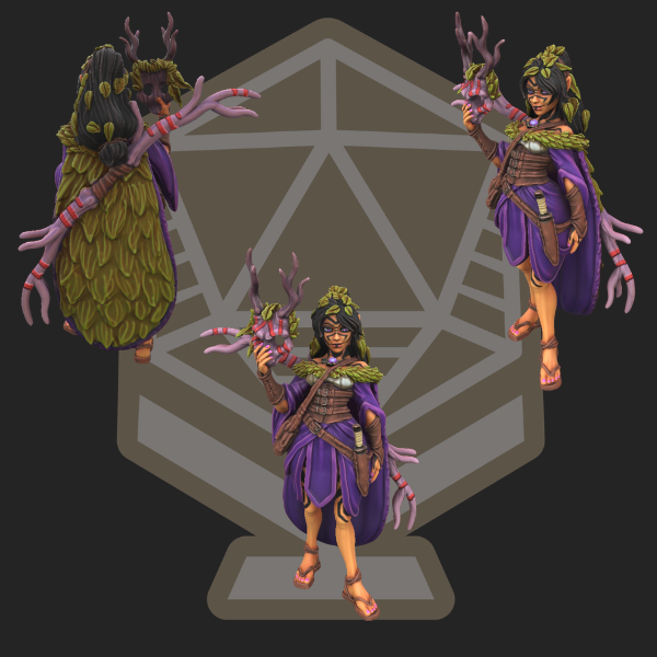 Juniperus Winter ( Half-Elf - Druid) Full colour
