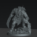 Skrapp Boss Sneakrut – Sci-Fi Orc Warlord Miniature | Scrap-Tech Tabletop Commander | Original Wargaming Model