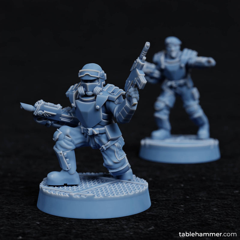 Factory Guard Rangers – Human Riflemen Soldiers (Accell Union) - Only-Games