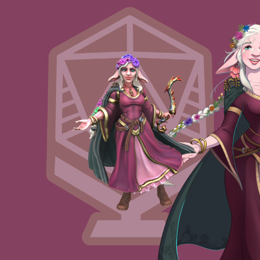 Daphne Vacuna ( Firbolg - Bard ) Full colour - Only-Games