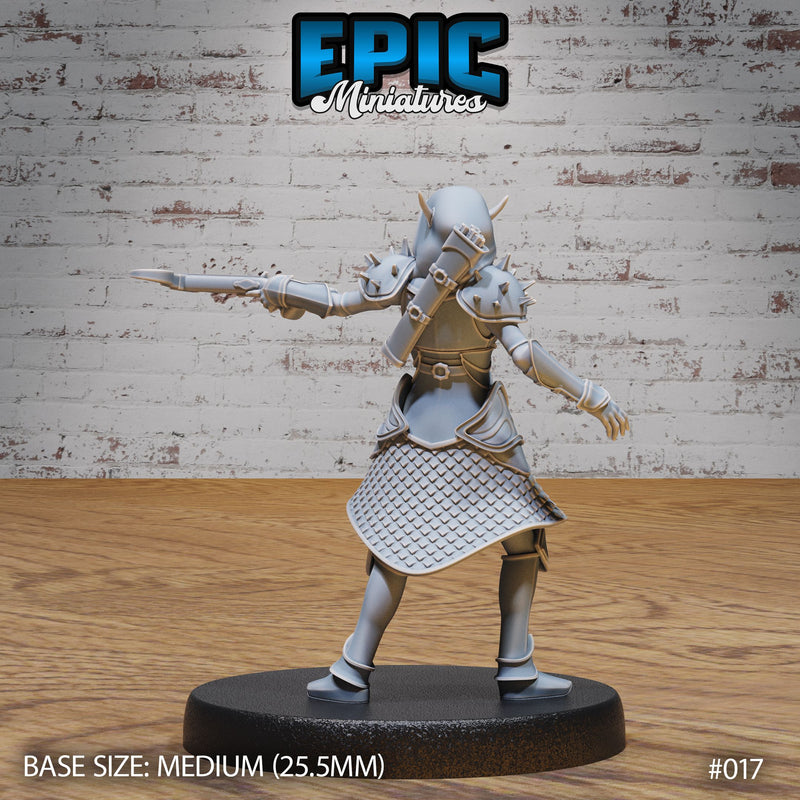 Dark Elf Army Crossbow Female - Only-Games