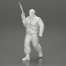 mafia gangster in jacket and pants holding a submachine gun - Only-Games