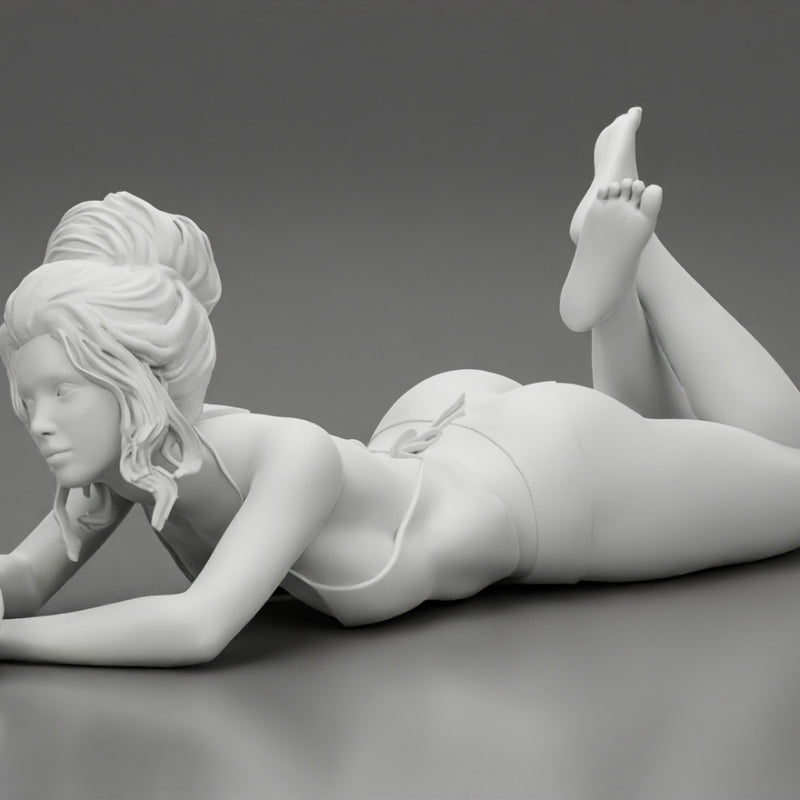 Sexy Bikini Girl Lying in bikini - Only-Games