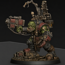 Boss Skrapper Mekkanic Supa Skrapp Armor - Sci-Fi Orc Warlord Miniature | Scrap-Tech| Original Wargaming 40mm base