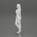 Naked Young Woman Walking on Beach - Only-Games