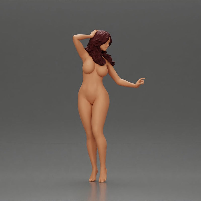 Naked girl posing attractively