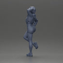 Sexy girl with short hair in mini jacket and shorts leaning on a car - Only-Games