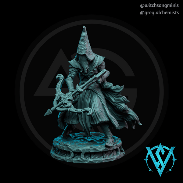 The Faceless Apostle, Cultist, Acolyte (3) - Fantasy Humanoid Fighter with Crossbow - Resin Miniature in 32mm - DnD Monsters - Only-Games